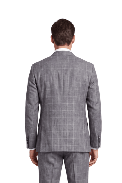 [CFB1241-19A] ACTIVE WINDOWPANE CLASSIC FIT BLAZER