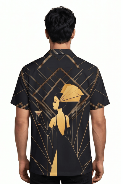 [48021-50]  Resort Collar Short Sleeve Shirt