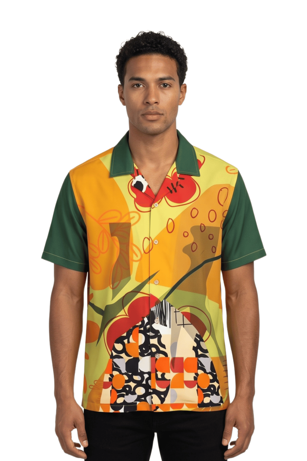 [48021-51] Resort Collar Short Sleeve Shirt