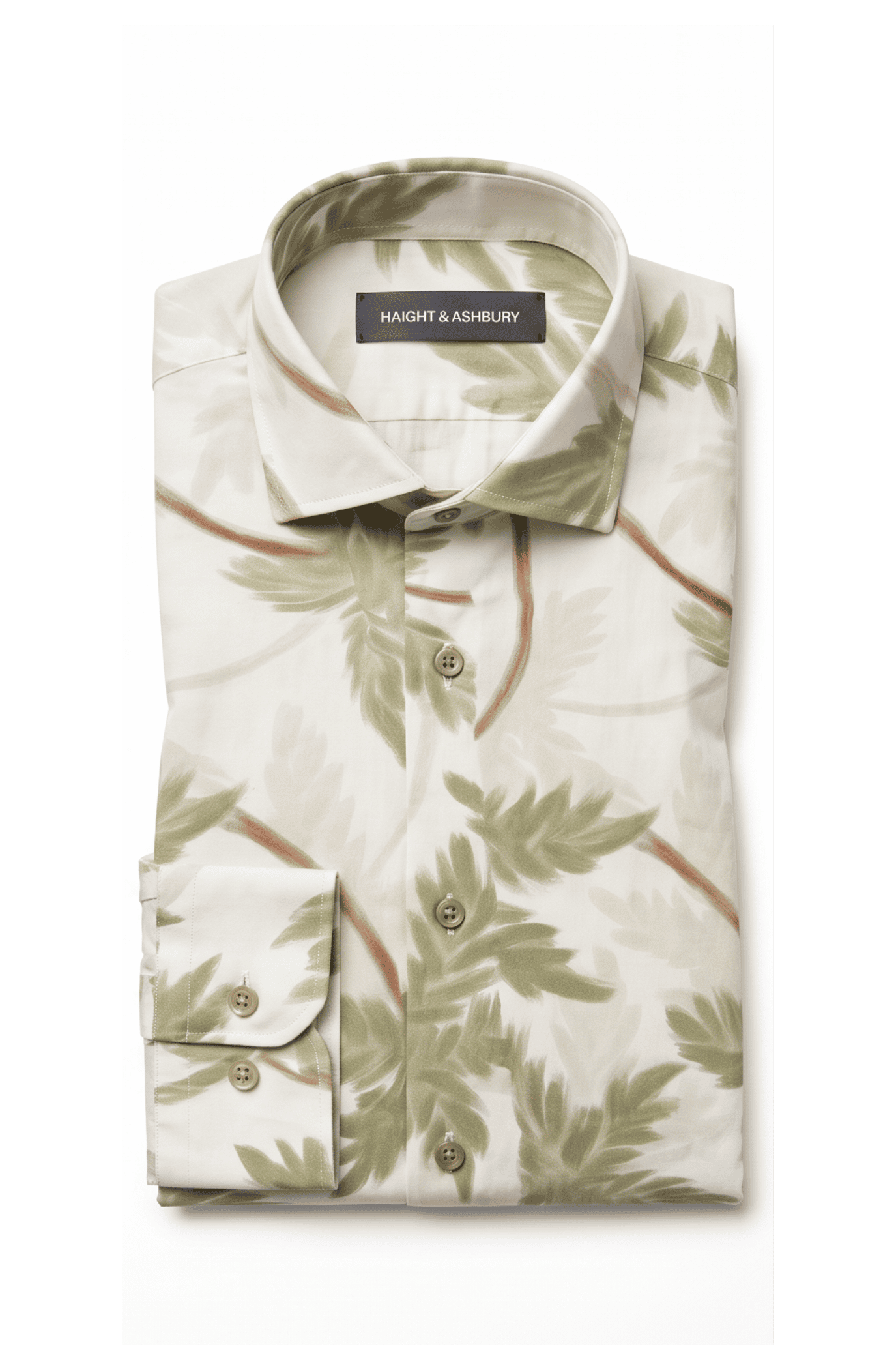 [48022-50] DT PRINTED DRESS SHIRT