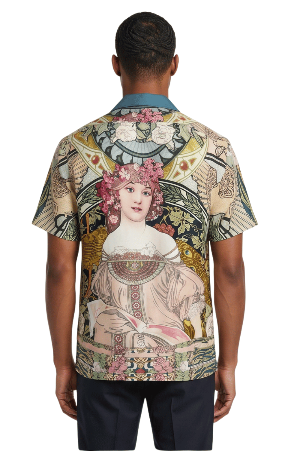 [48021-52] Resort Collar Short Sleeve Shirt