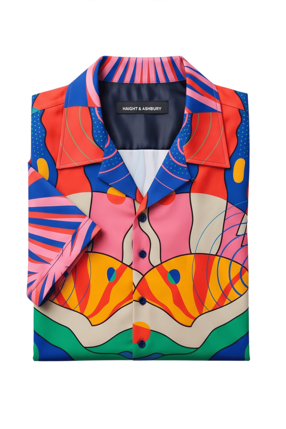 [48021-53] Resort Collar Short Sleeve Shirt