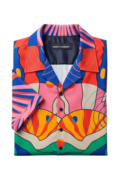[48021-53] Resort Collar Short Sleeve Shirt