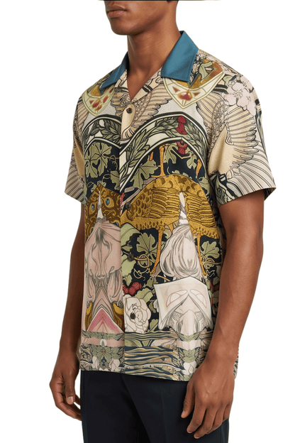 [48021-52] Resort Collar Short Sleeve Shirt