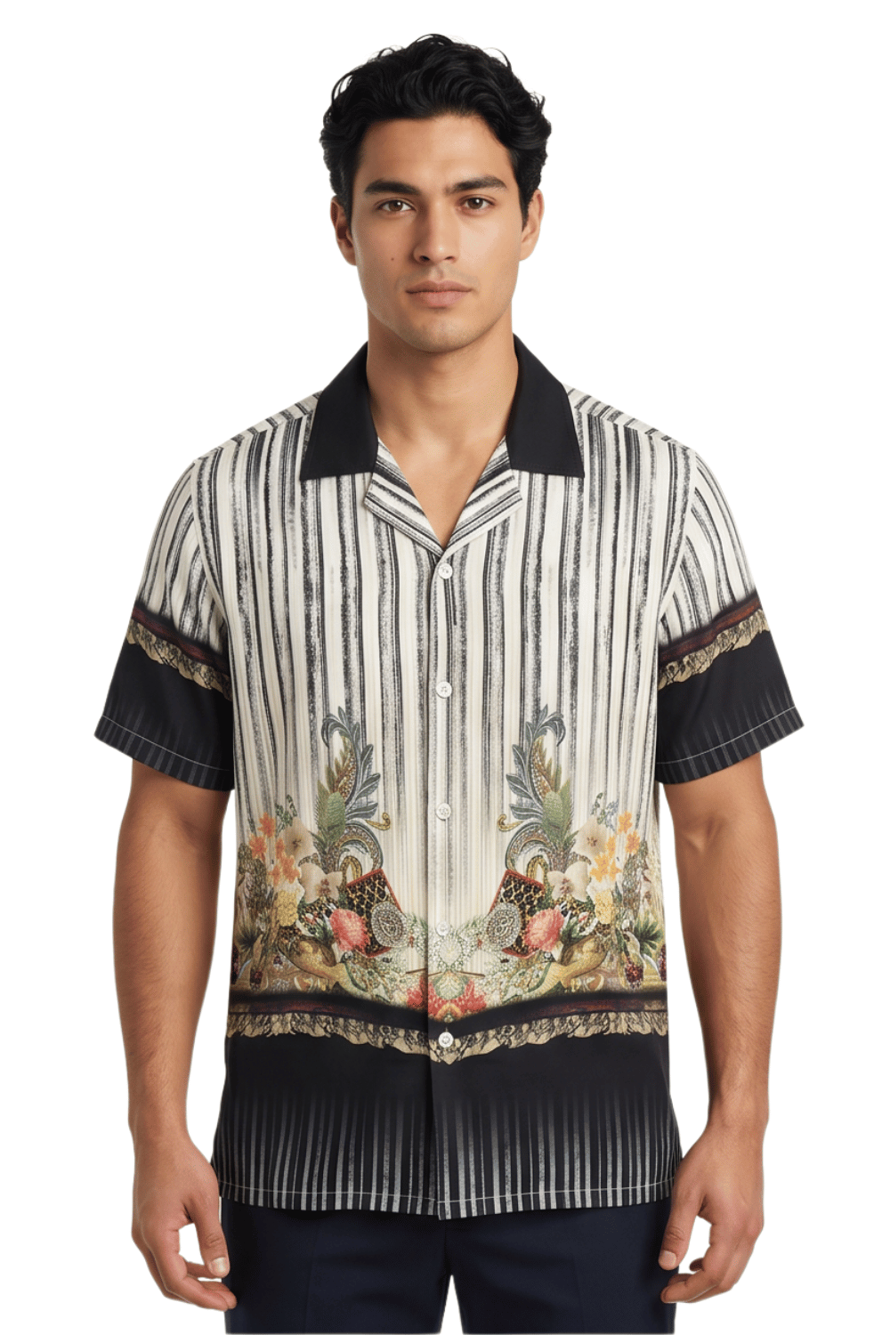 [48021-05] Resort Collar Short Sleeve Shirt