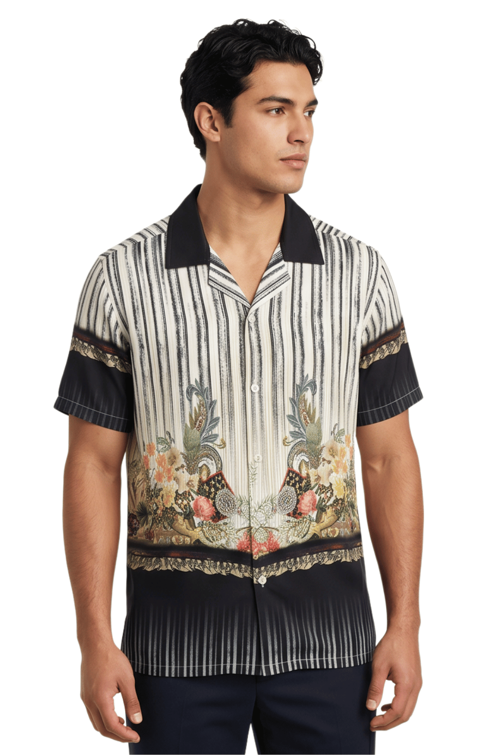 [48021-05] Resort Collar Short Sleeve Shirt