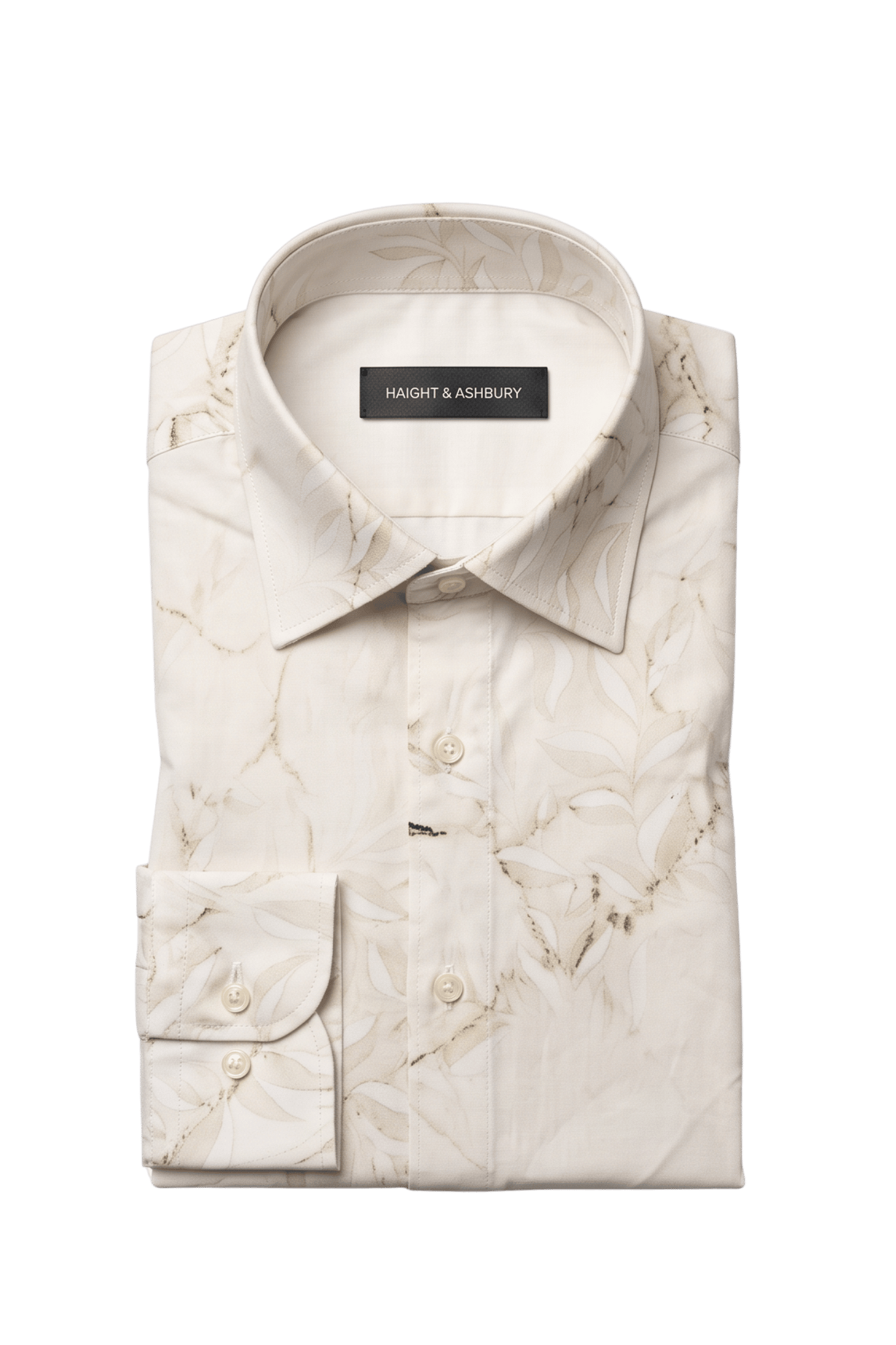 [48022-56] DT PRINTED DRESS SHIRT