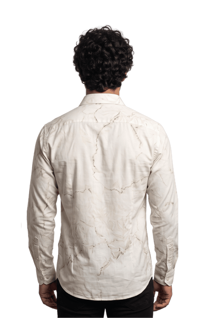 [48022-56] DT PRINTED DRESS SHIRT