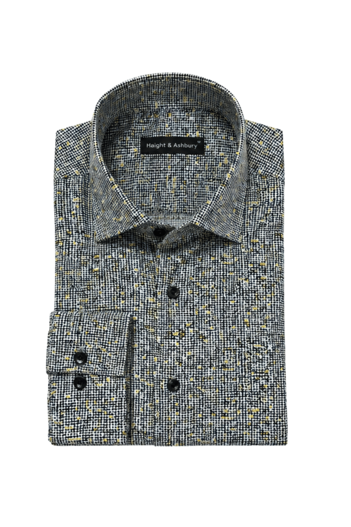 [48022-57] DT PRINTED DRESS SHIRT
