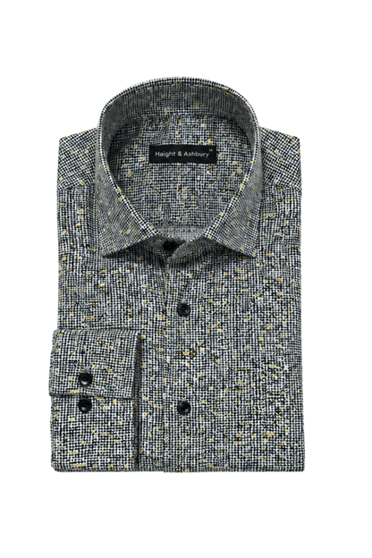 [48022-57] DT PRINTED DRESS SHIRT