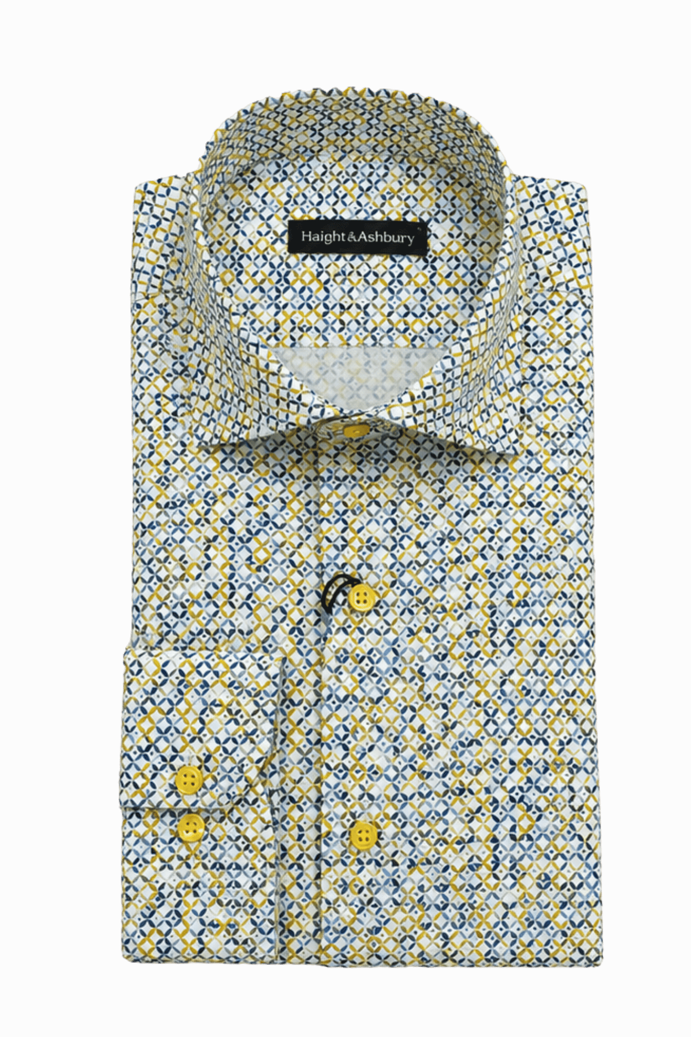 [48022-58] DT PRINTED DRESS SHIRT