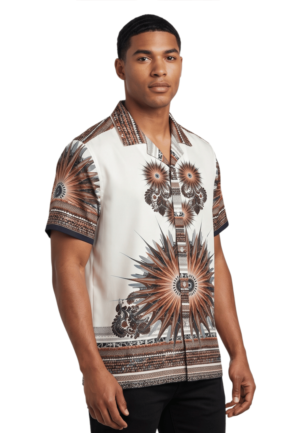 [48021-06] Resort Collar Short Sleeve Shirt