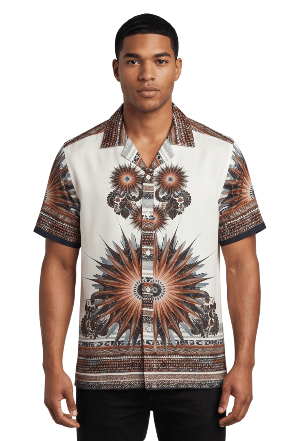 [48021-06] Resort Collar Short Sleeve Shirt