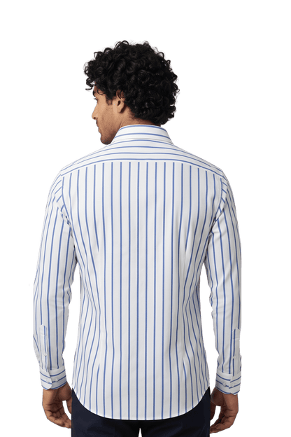 [48026-5] LS REVERSED BENGAL STRIPE DRESS SHIRT