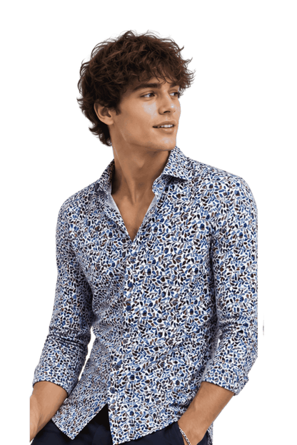 [48022-05] DT PRINTED DRESS SHIRT