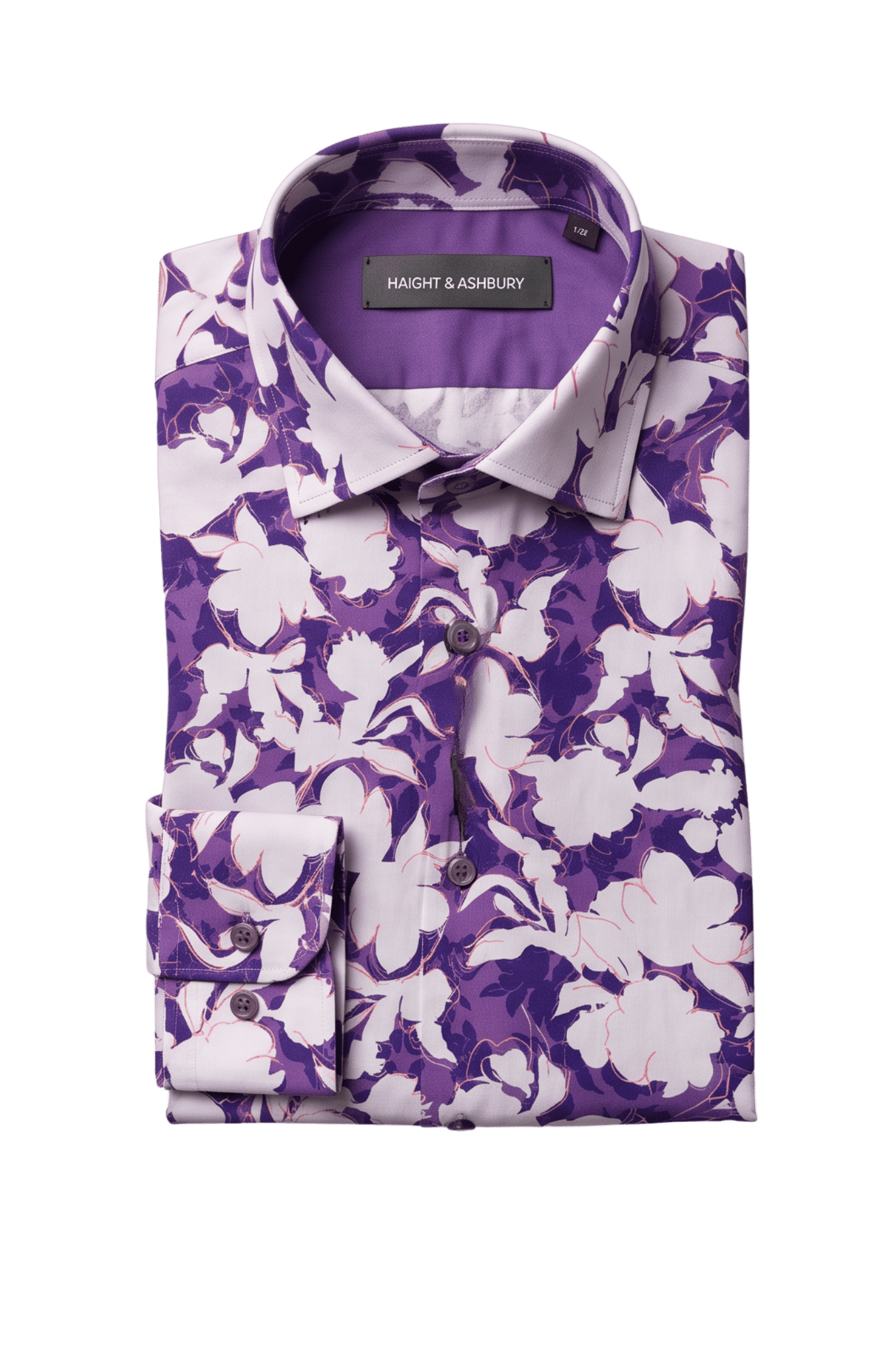 [48022-60] DT PRINTED DRESS SHIRT