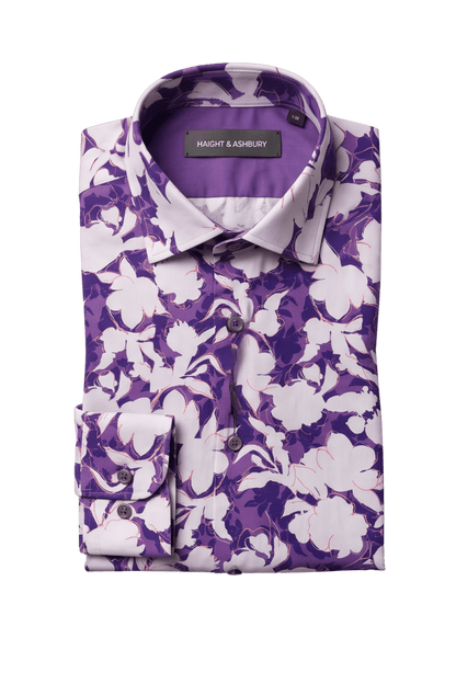 [48022-60] DT PRINTED DRESS SHIRT