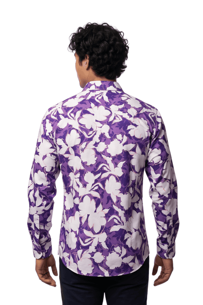 [48022-60] DT PRINTED DRESS SHIRT