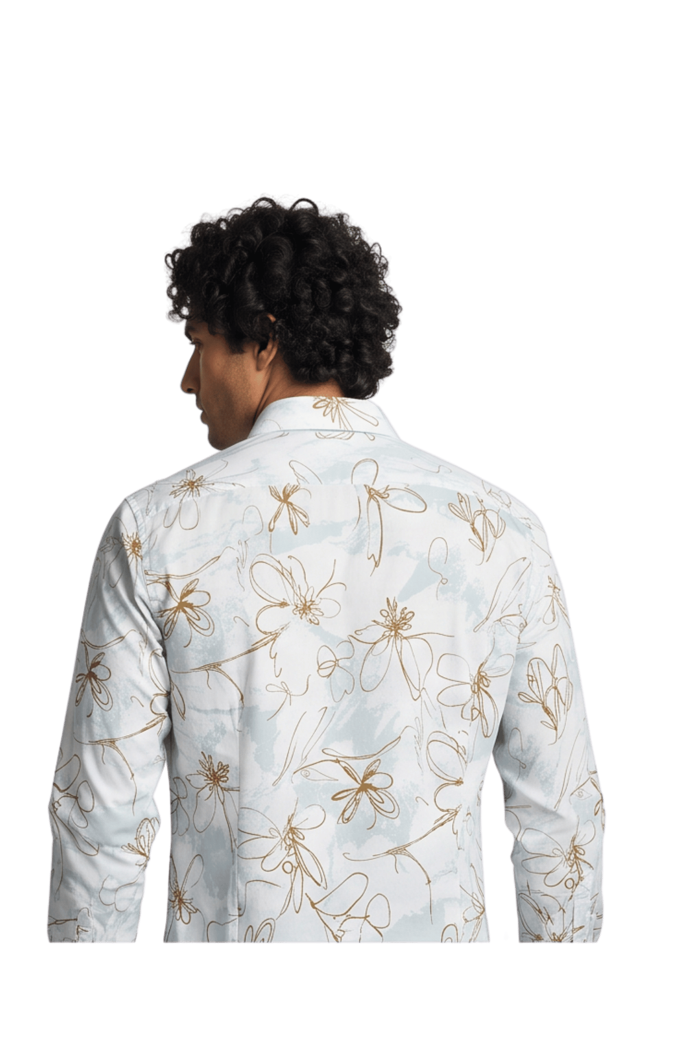 [48022-51] DT PRINTED DRESS SHIRT