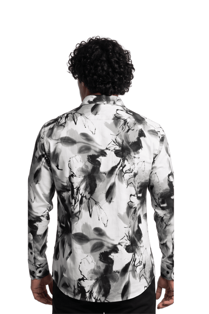 [48022-61] DT PRINTED DRESS SHIRT