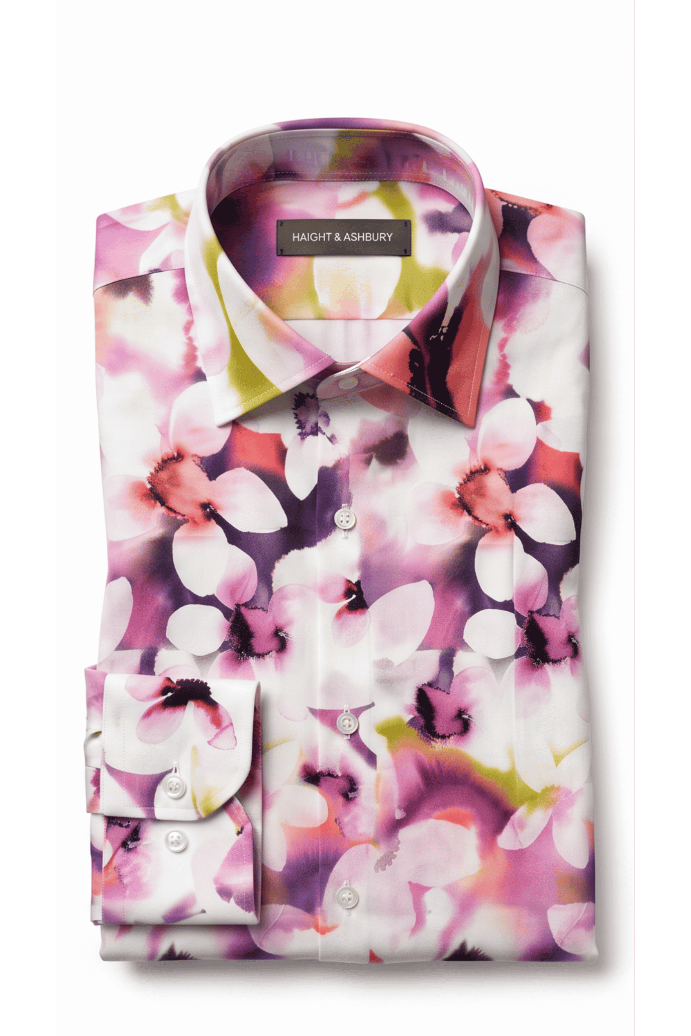 [48022-62] DT PRINTED DRESS SHIRT