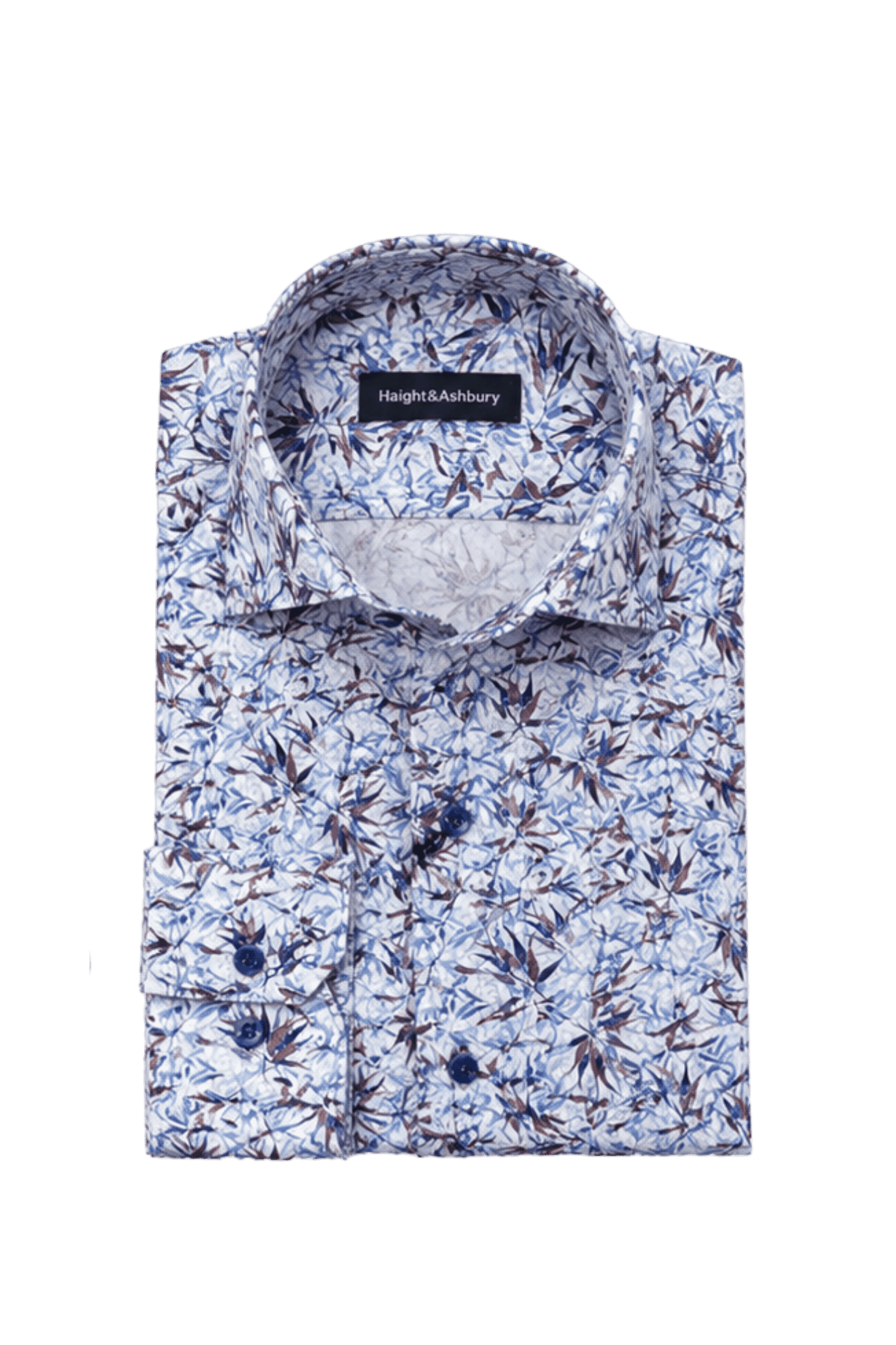 [48022-63] DT PRINTED DRESS SHIRT