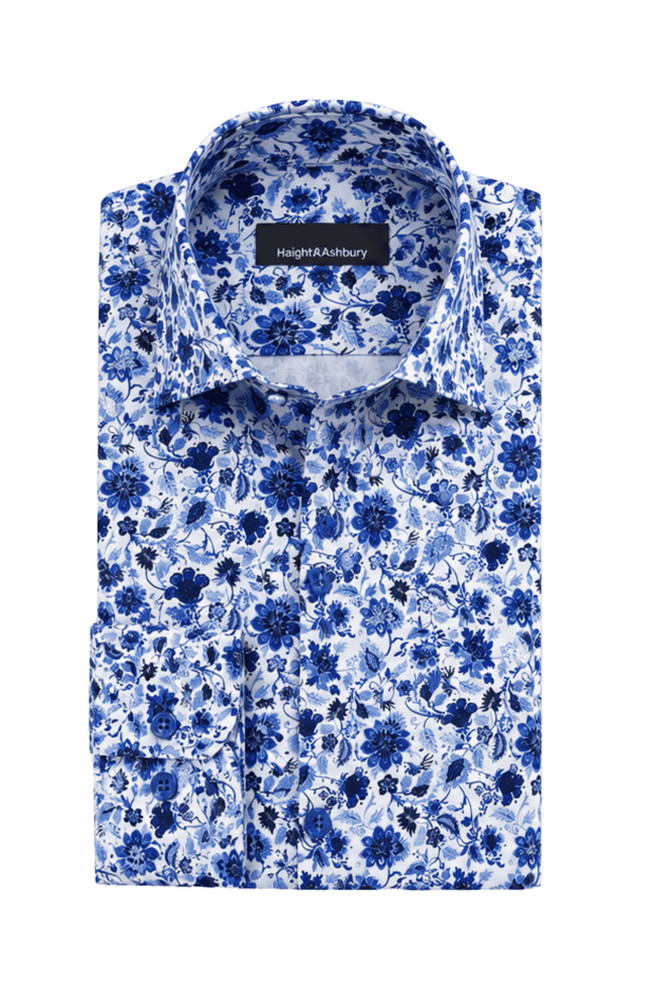 [48022-64] DT PRINTED DRESS SHIRT