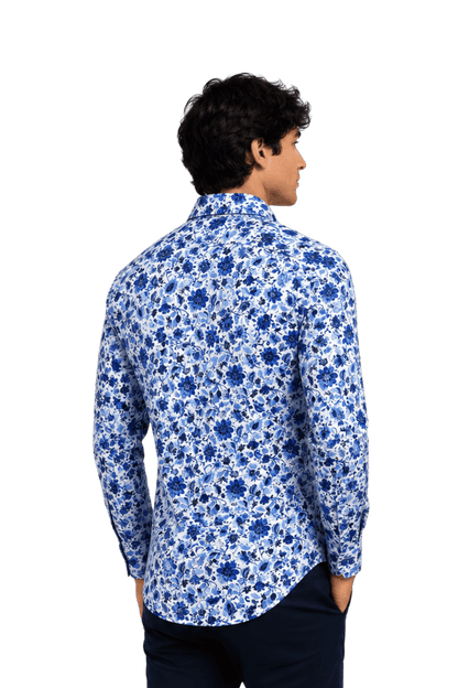 [48022-64] DT PRINTED DRESS SHIRT