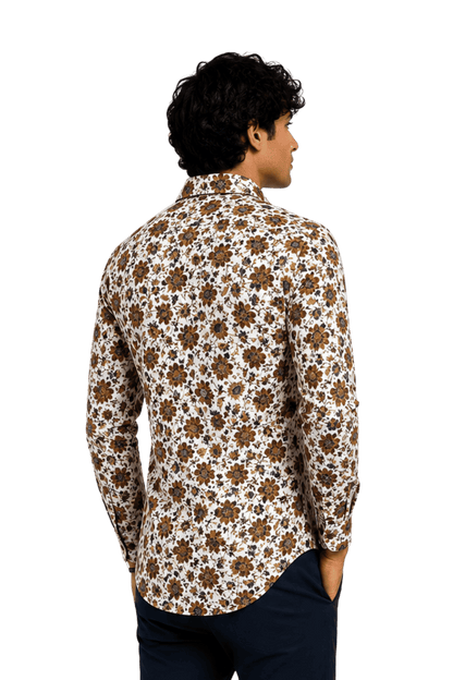 [48022-65] DT PRINTED DRESS SHIRT