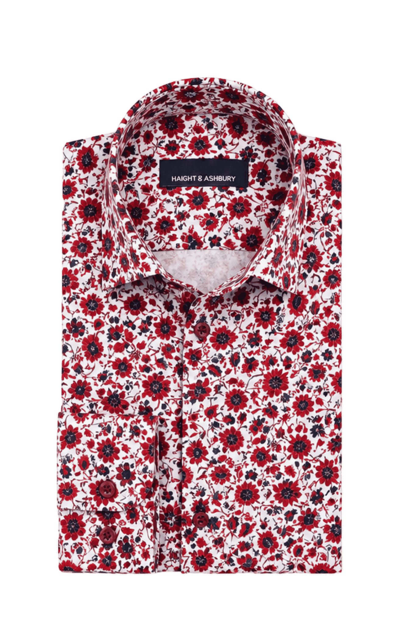 [48022-66] DT PRINTED DRESS SHIRT