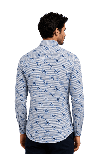 [48022-67] DT PRINTED DRESS SHIRT