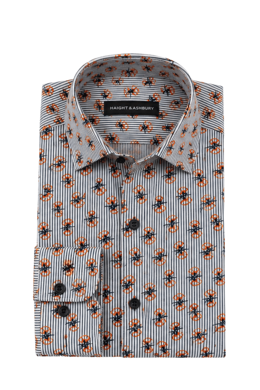 [48022-68] DT PRINTED DRESS SHIRT