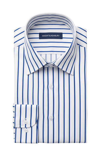 [48026-6] LS REVERSED BENGAL STRIPE DRESS SHIRT