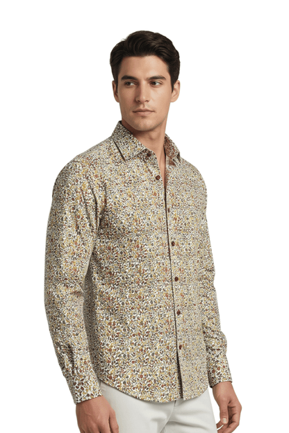 [48022-06] DT PRINTED DRESS SHIRT
