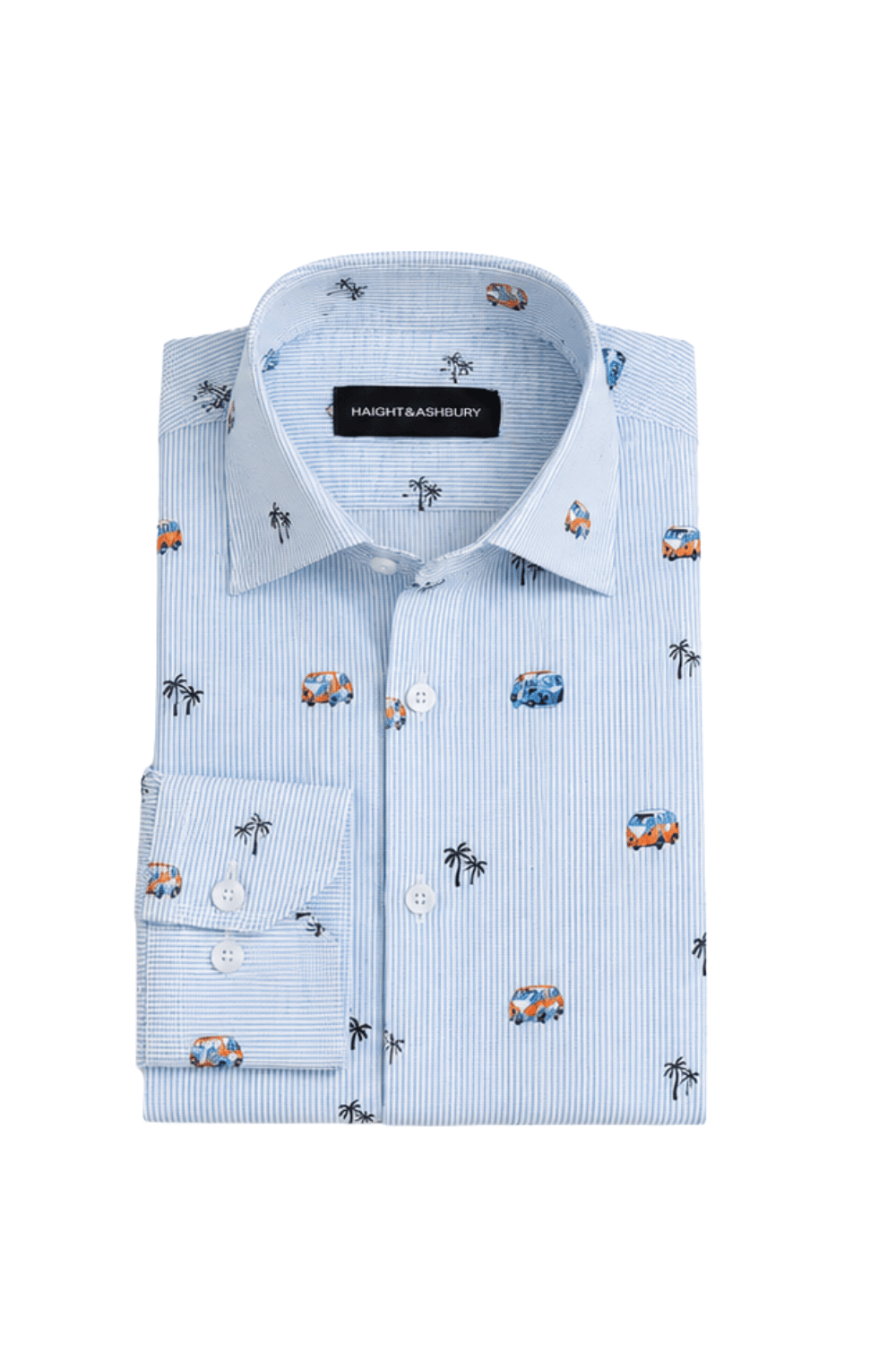 [48022-75] DT PRINTED DRESS SHIRT