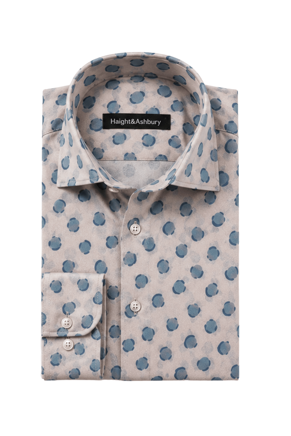 [48022-76] DT PRINTED DRESS SHIRT
