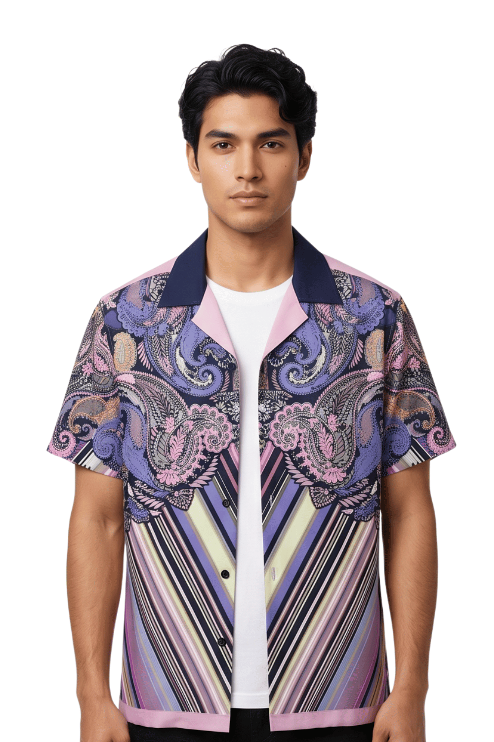 [48021-07] Resort Collar Short Sleeve Shirt