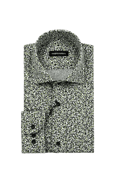 [48022-07] DT PRINTED DRESS SHIRT