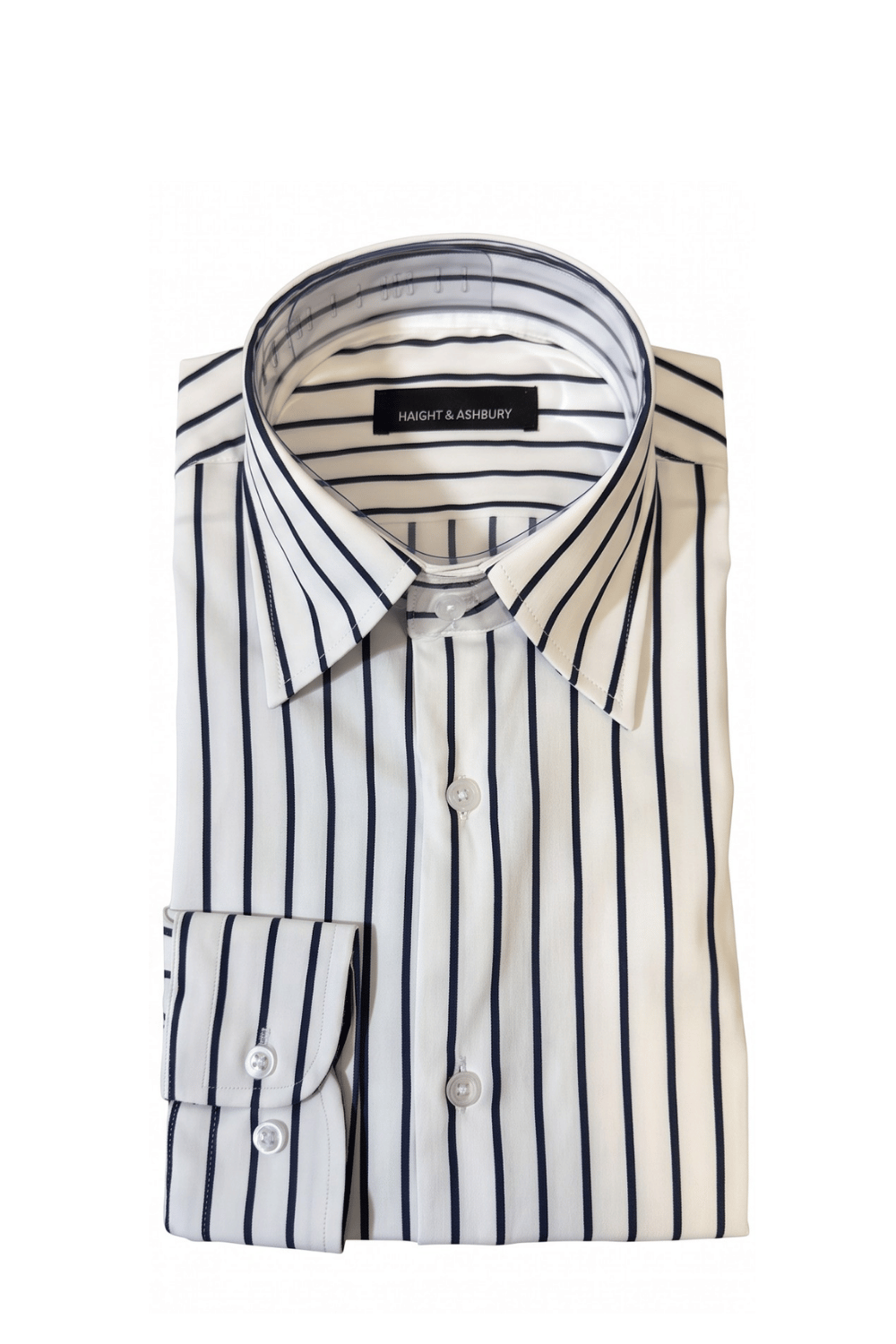 [48026-7] LS REVERSED BENGAL STRIPE DRESS SHIRT