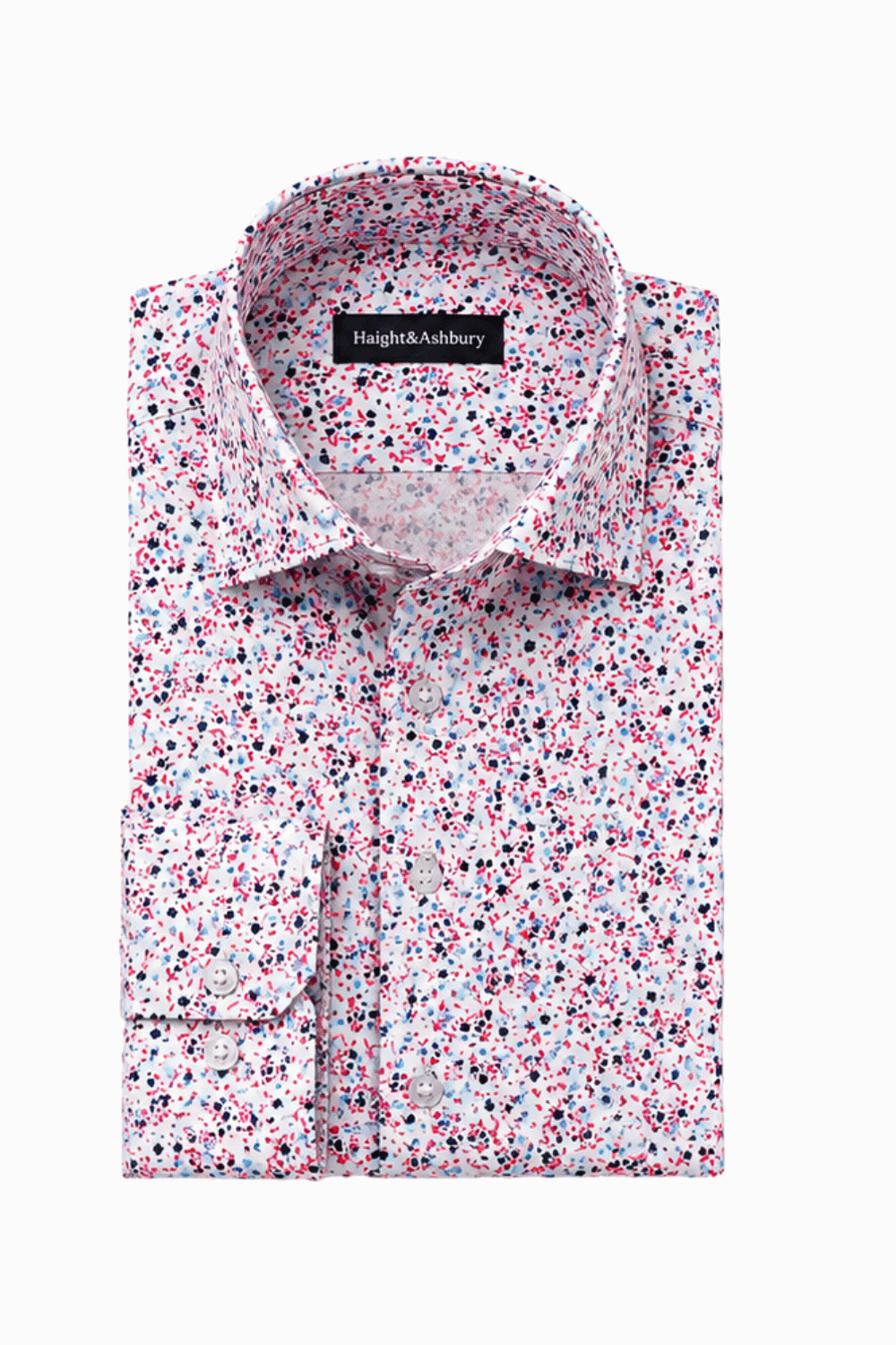 [48022-08] DT PRINTED DRESS SHIRT