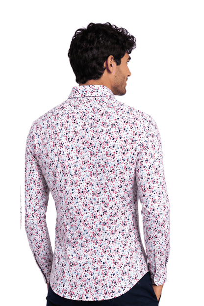 [48022-08] DT PRINTED DRESS SHIRT