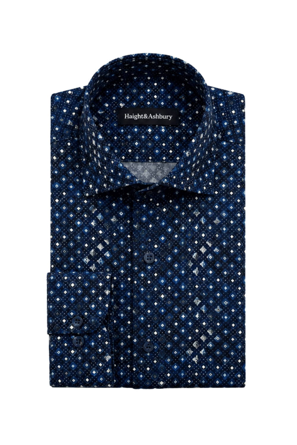 [48022-80] DT PRINTED DRESS SHIRT
