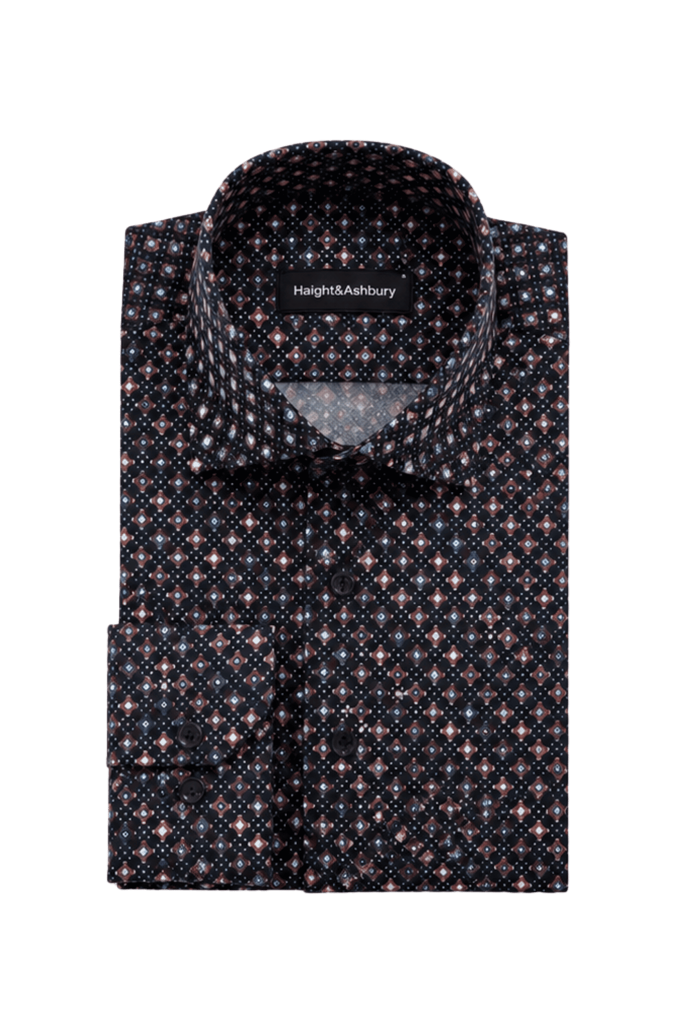 [48022-81] DT PRINTED DRESS SHIRT