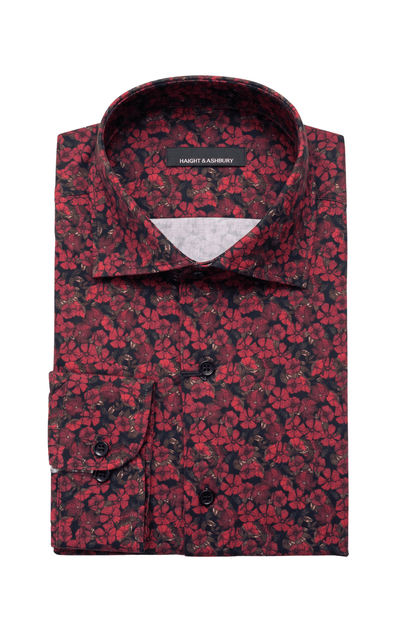 [48022-83] DT PRINTED DRESS SHIRT