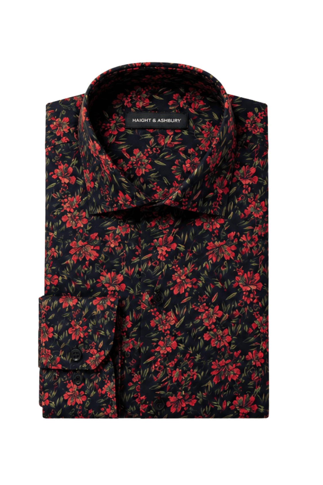 [48022-85] DT PRINTED DRESS SHIRT
