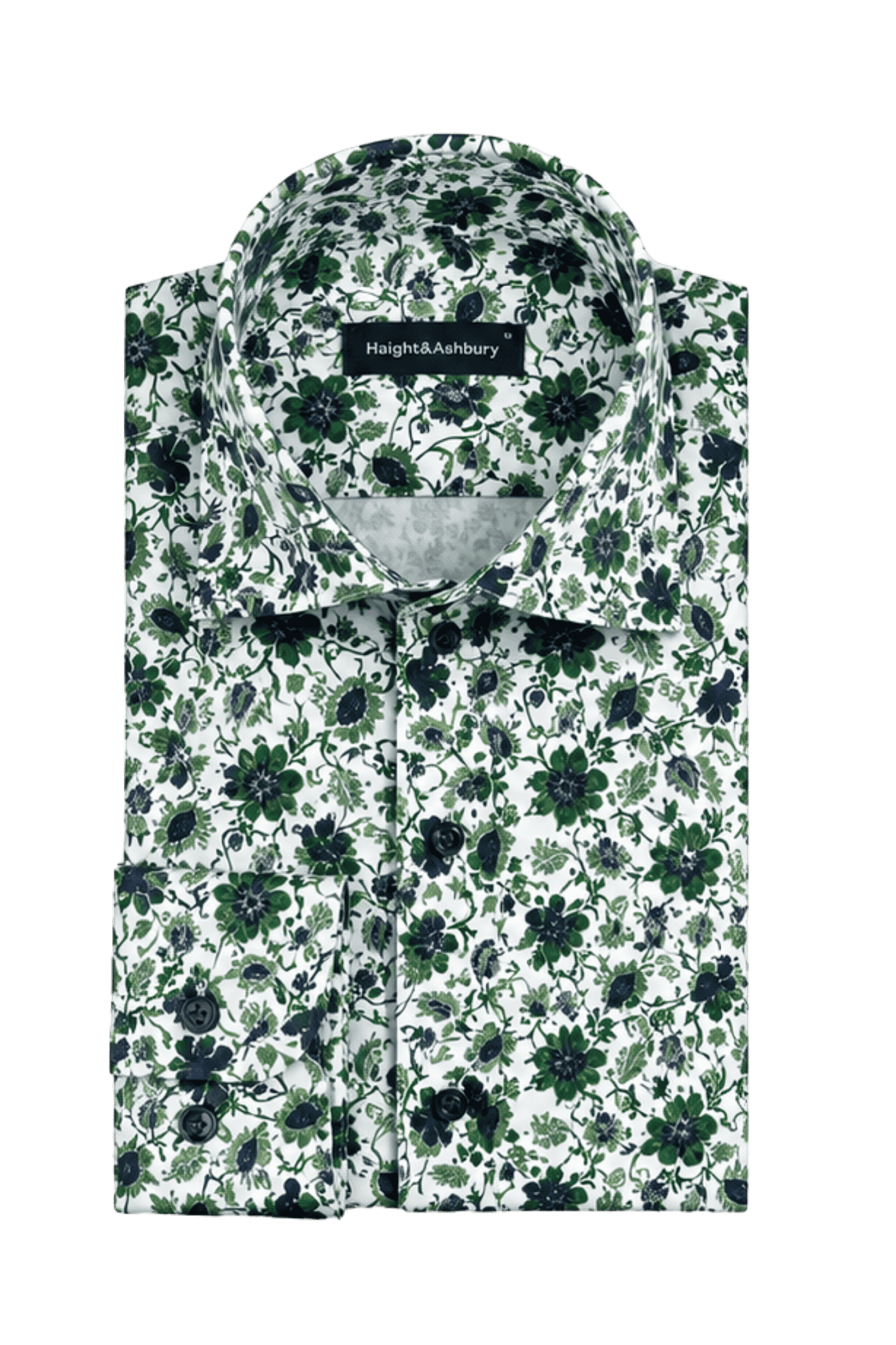 [48022-86] DT PRINTED DRESS SHIRT