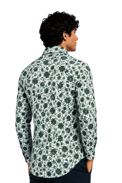 [48022-86] DT PRINTED DRESS SHIRT