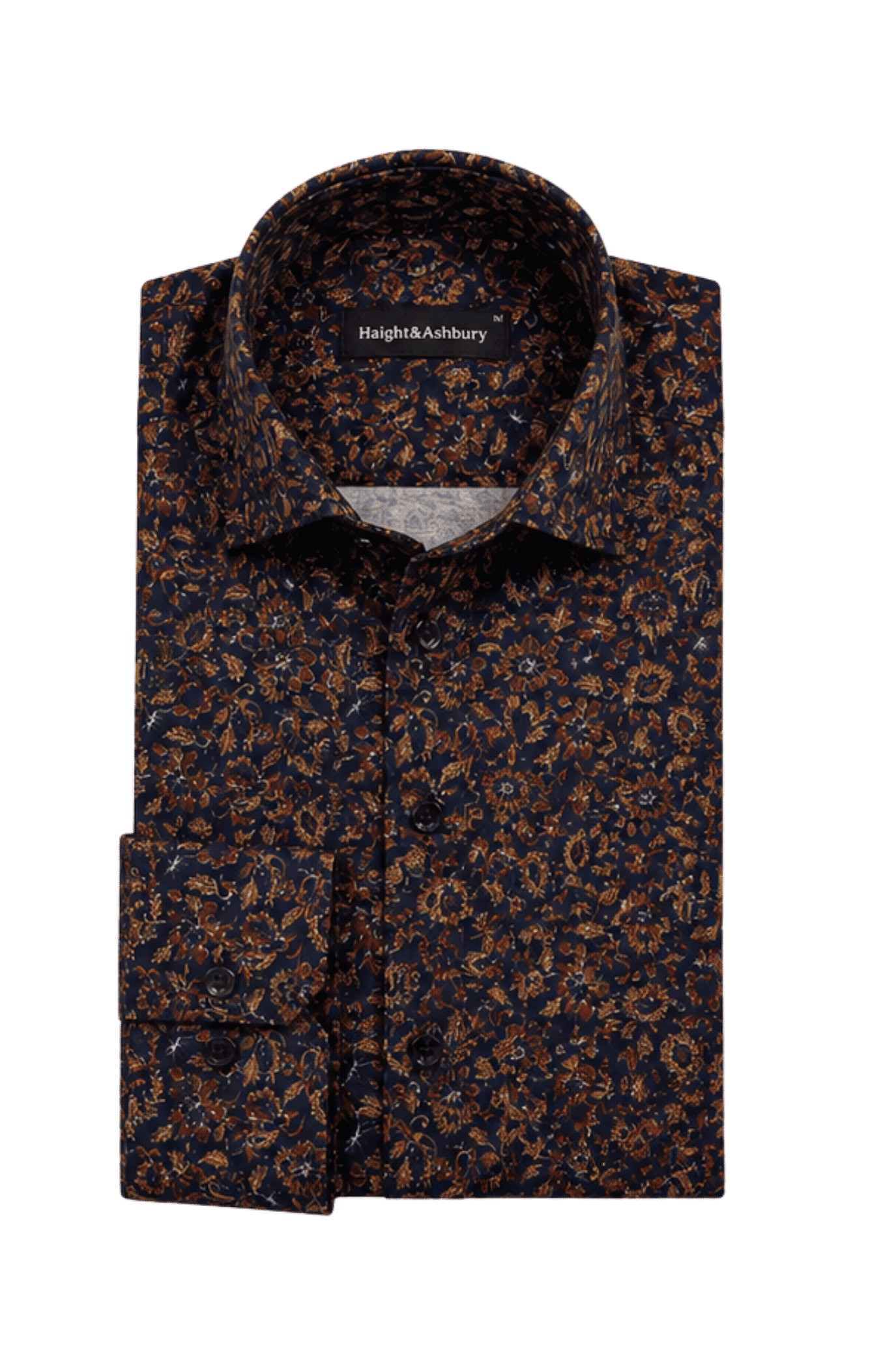 [48022-88] DT PRINTED DRESS SHIRT
