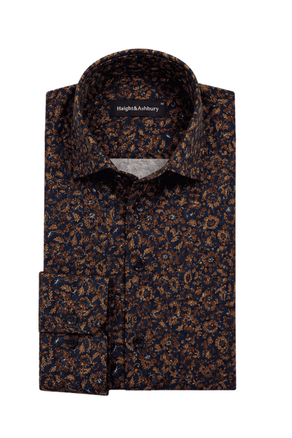 [48022-88] DT PRINTED DRESS SHIRT