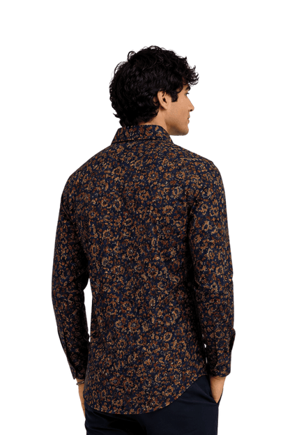 [48022-88] DT PRINTED DRESS SHIRT